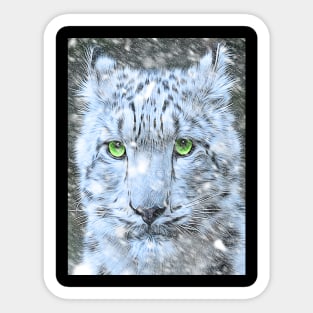 Snow Leopard #2 Sticker